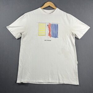 Aime Leon Dore T Shirt Mens Medium Graphic White Short Sleeve Cotton